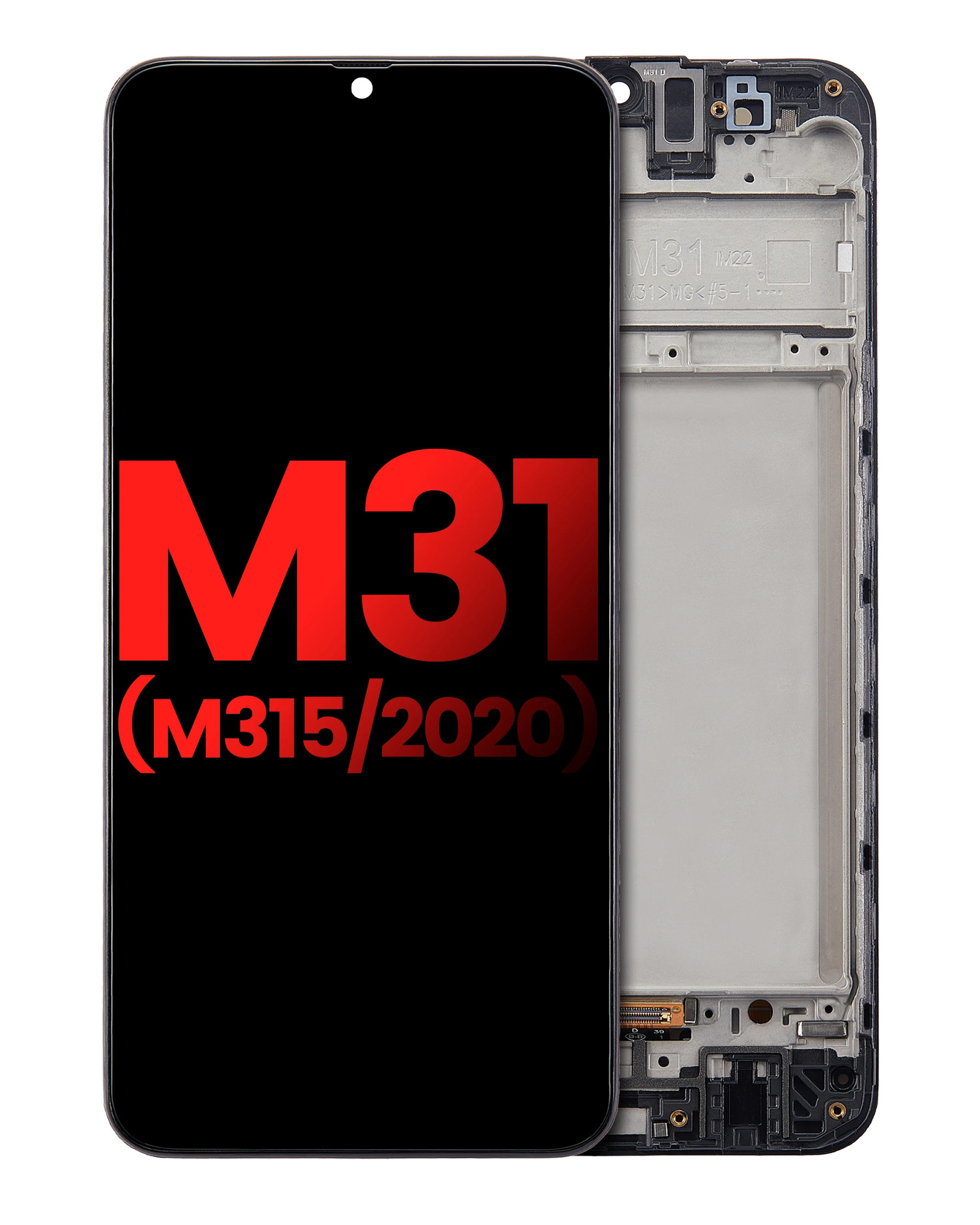 OLED Assembly With Frame For Samsung Galaxy M31 (M315 / 2020) (Aftermarket Plus)