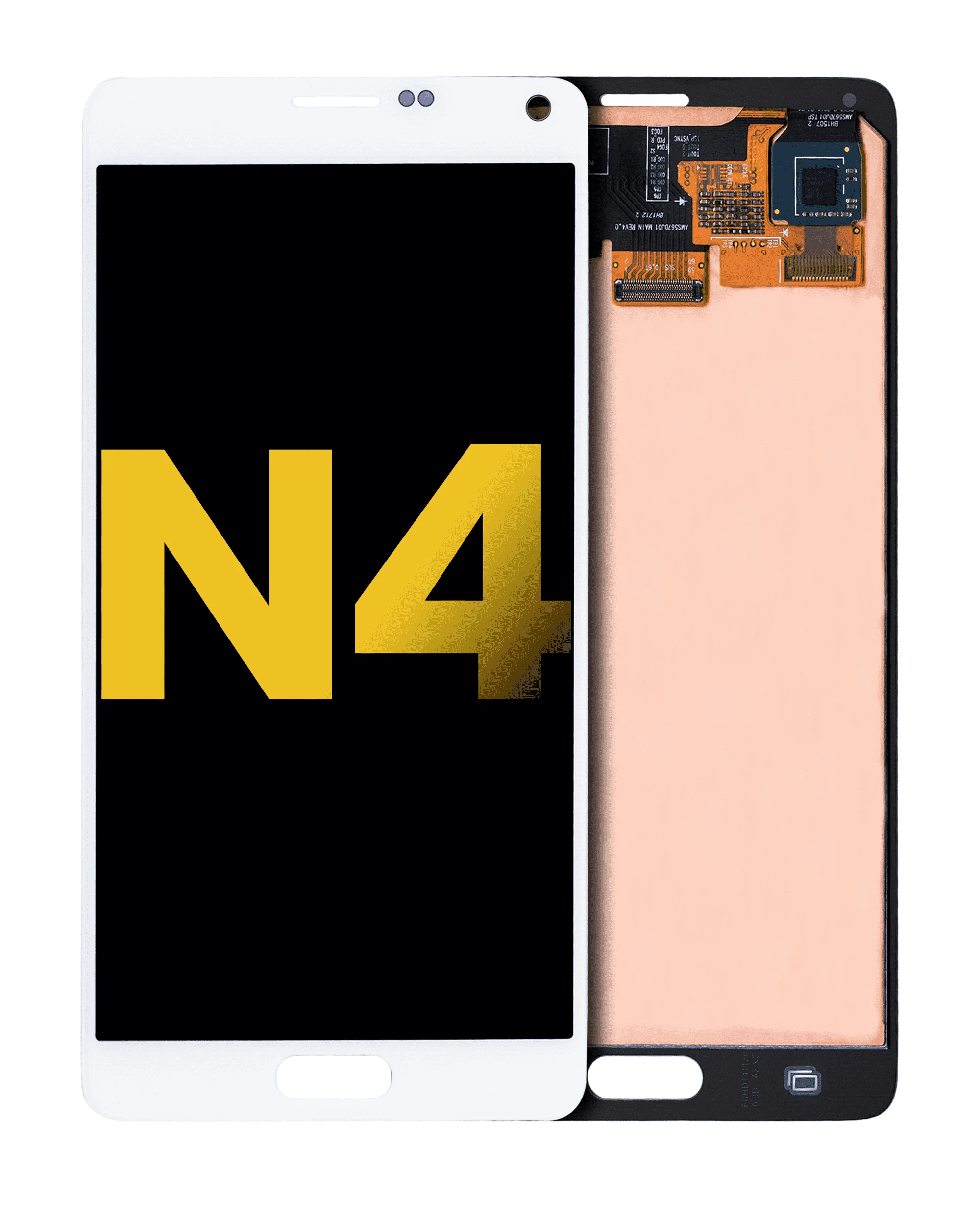 OLED Assembly Without Frame For Samsung Galaxy Note 4 (White)