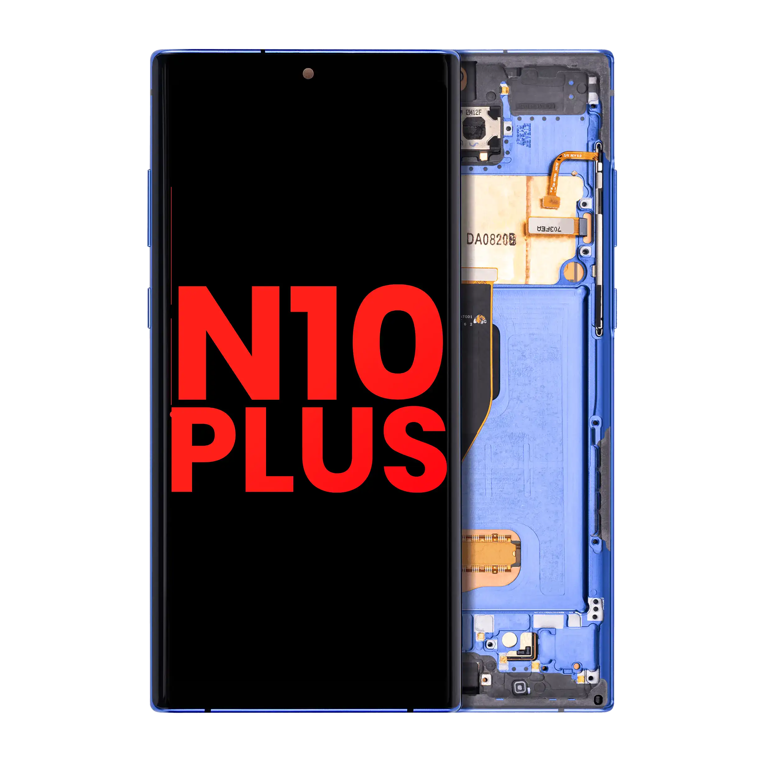 OLED Assembly With Frame For Samsung Galaxy Note 10 Plus / 5G (Aftermarket Plus) (Blue)