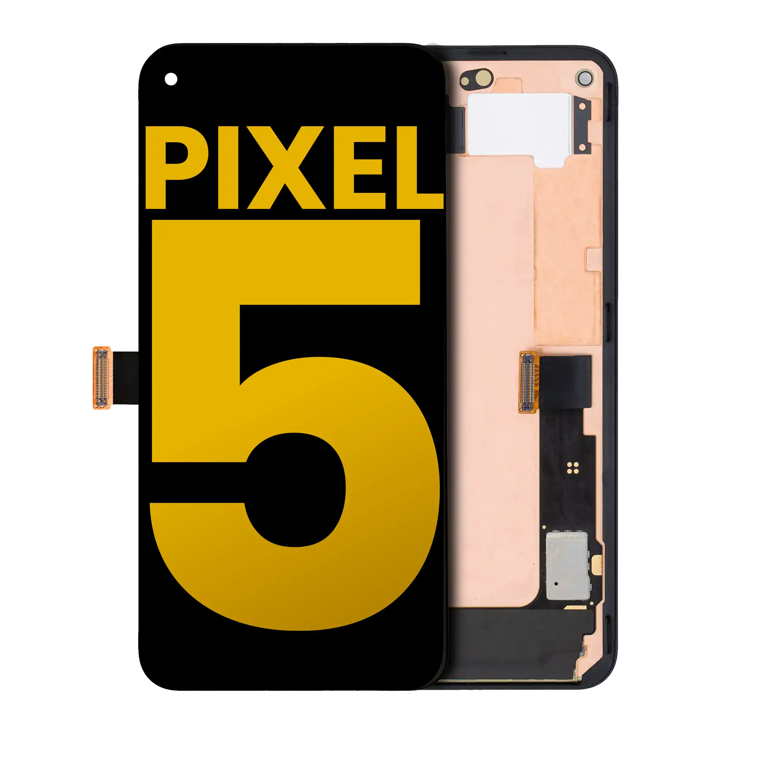 OLED Assembly With Frame For Google Pixel 5 (Just Black)