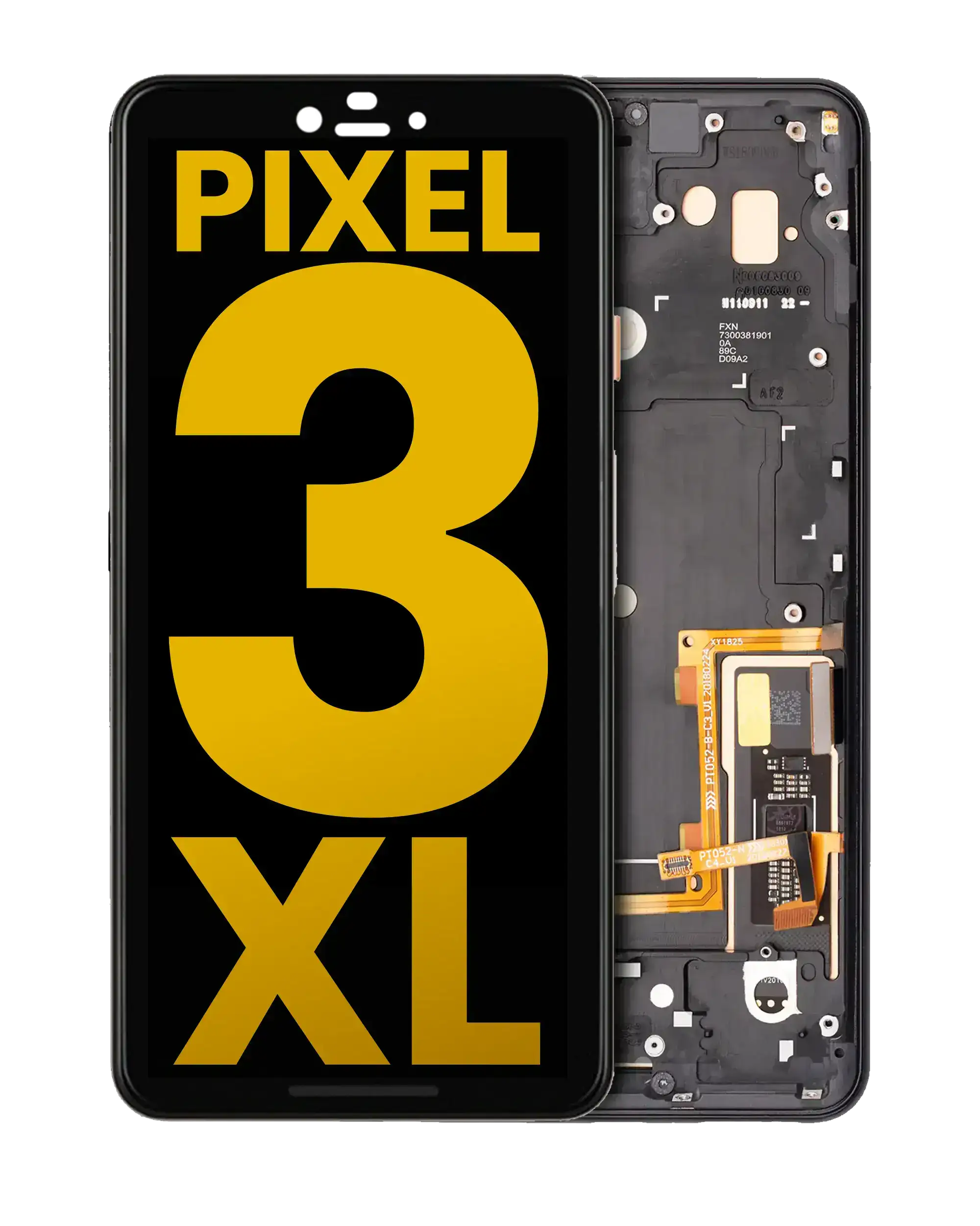 OLED Assembly With Frame For Google Pixel 3 XL (Just Black)