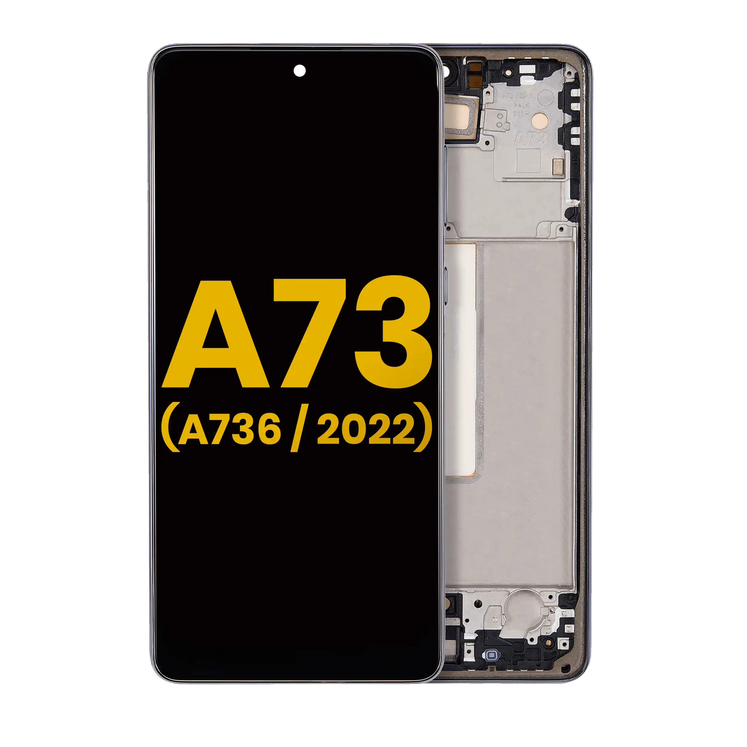 OLED Assembly With Frame For Samsung Galaxy A73 5G (A736 / 2022) (Gray)