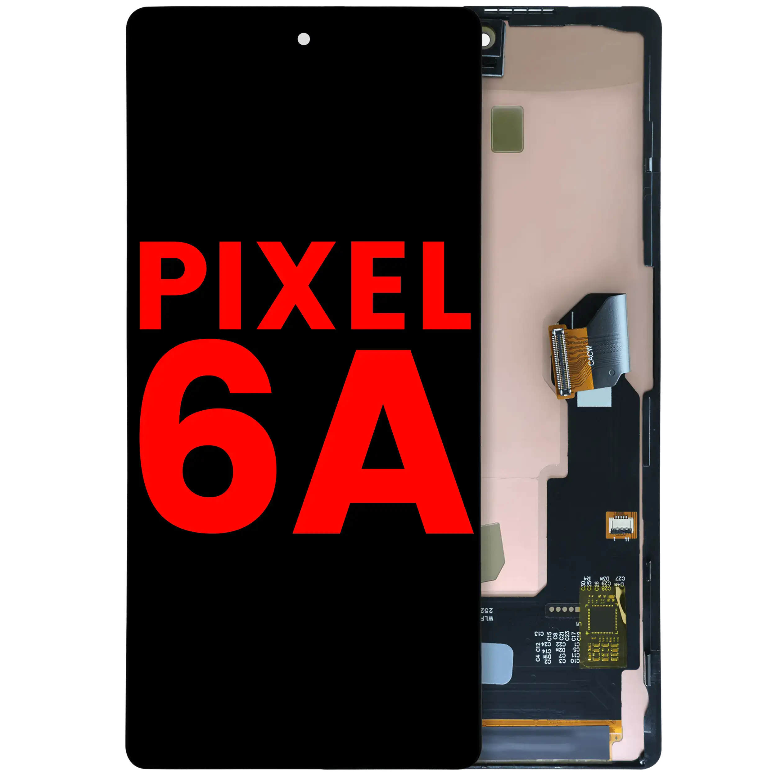 OLED Assembly With Frame (Without Fingerprint Sensor) For Google Pixel 6A (Aftermarket Plus)