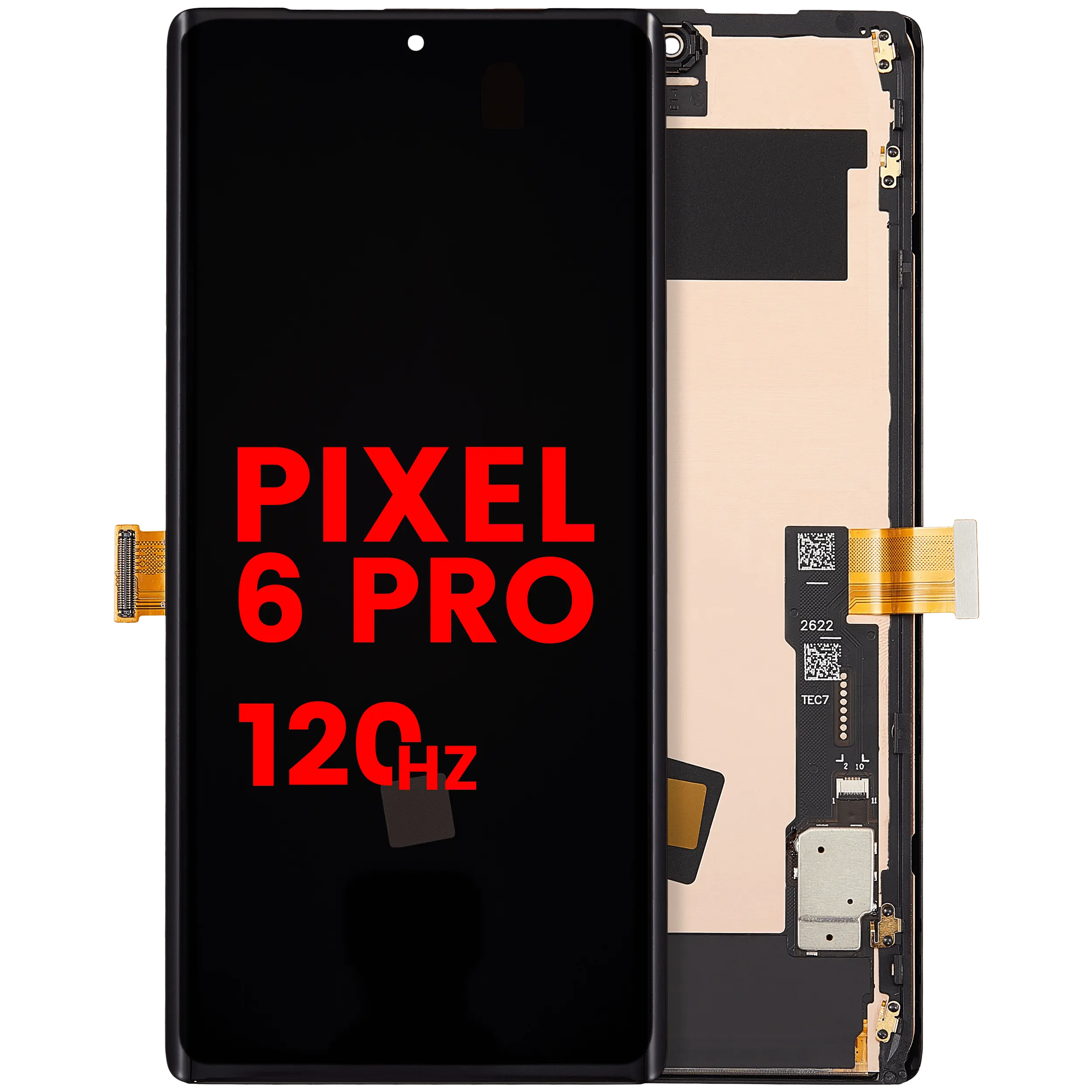 OLED Assembly With Frame (Without Fingerprint Sensor) For Google Pixel 6 Pro (Aftermarket Plus / 120HZ)