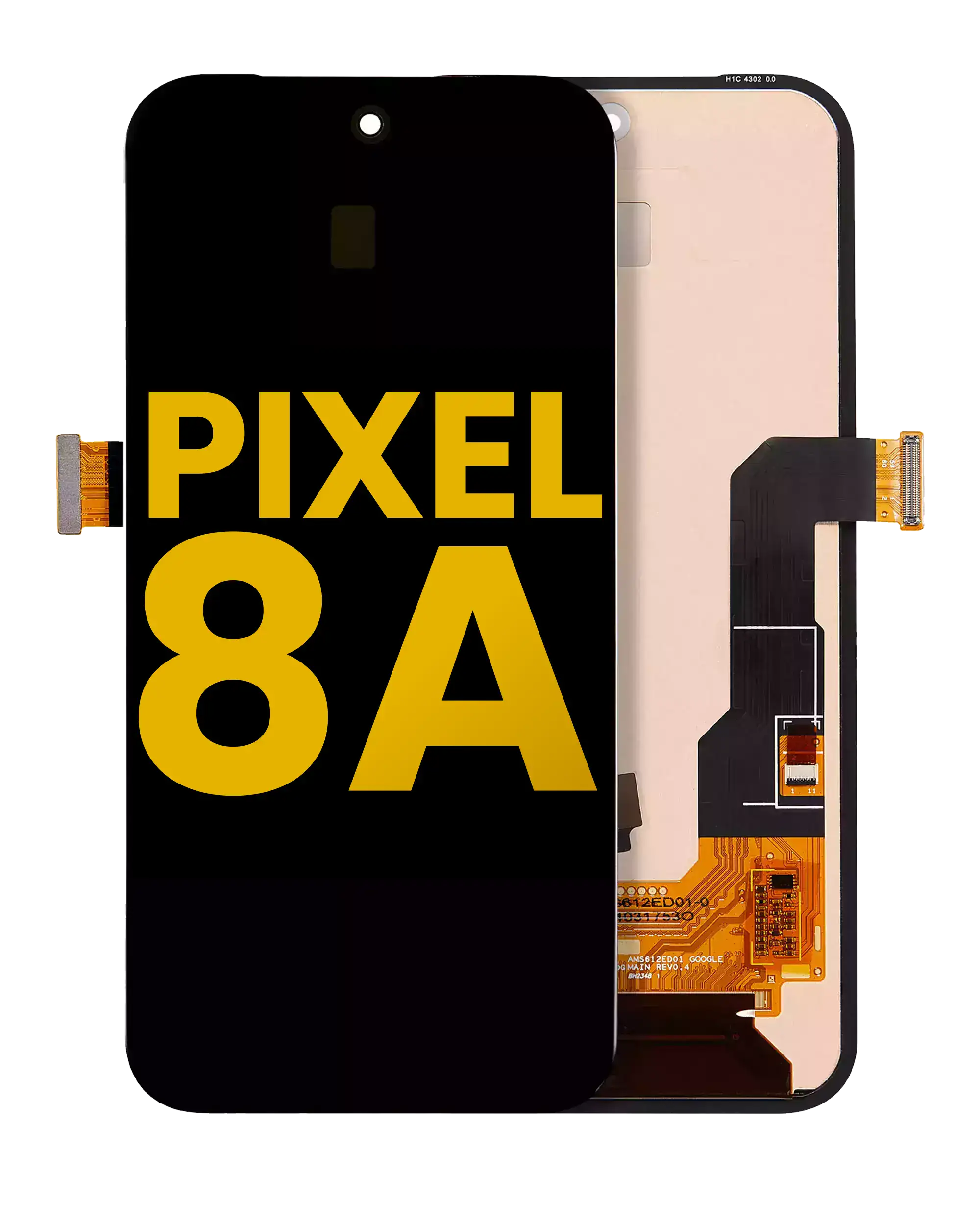 OLED Assembly Without Frame (Without Fingerprint Sensor) For Google Pixel 8A