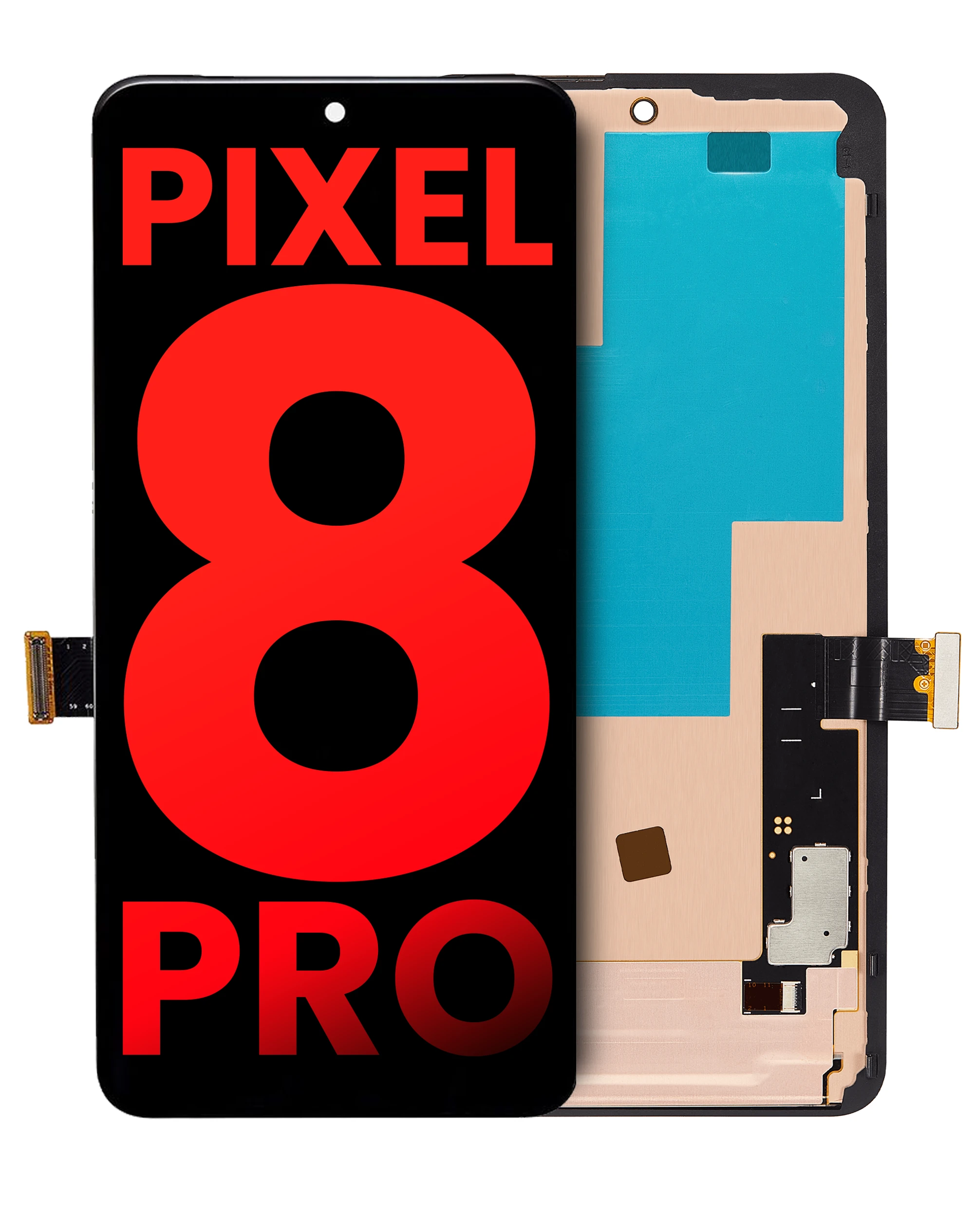 OLED Assembly With Frame (Without Fingerprint Sensor) For Google Pixel 8 Pro (Aftermarket Plus)