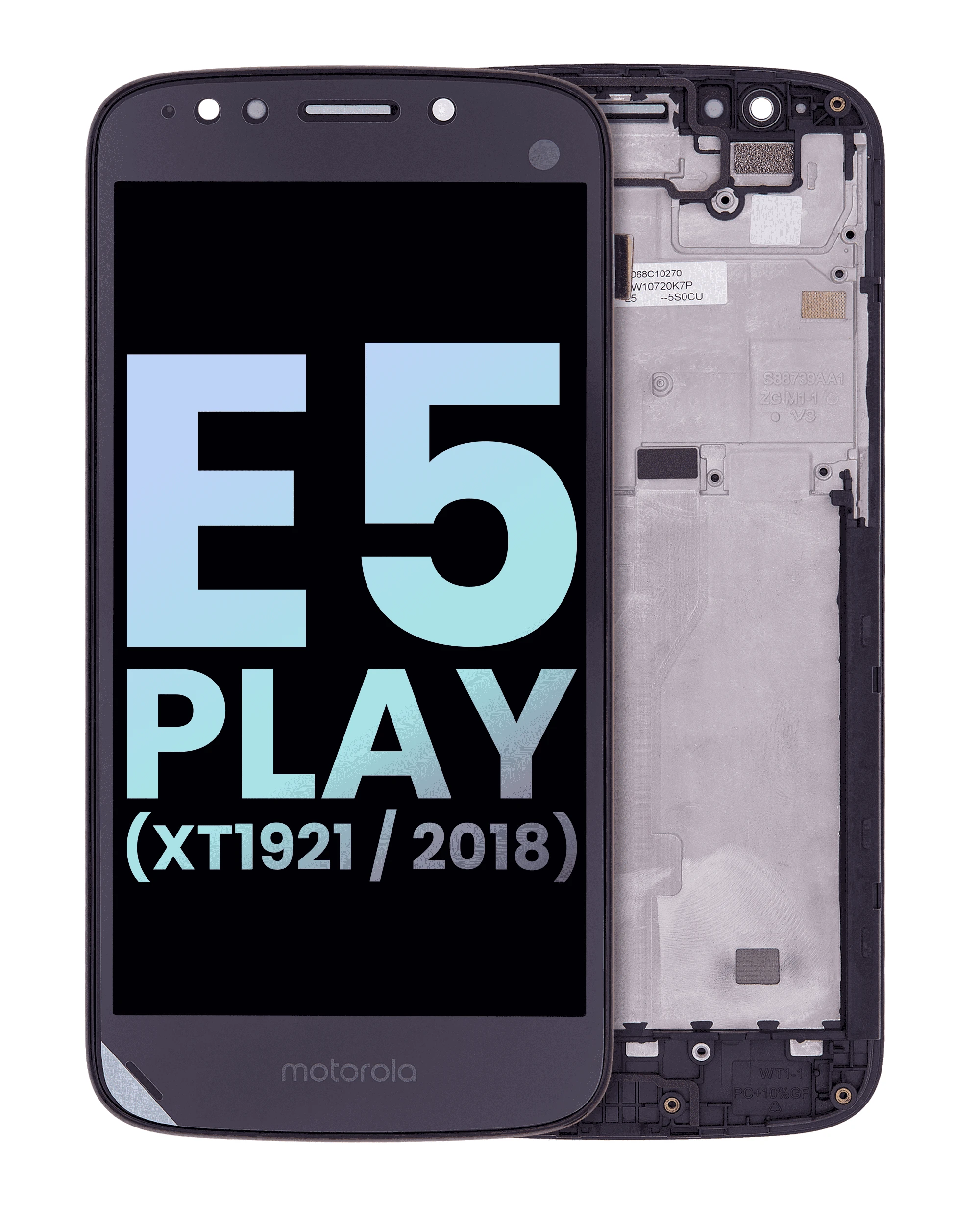 LCD Assembly With Frame For Motorola Moto E5 Play (XT1921 / 2018) (Black)