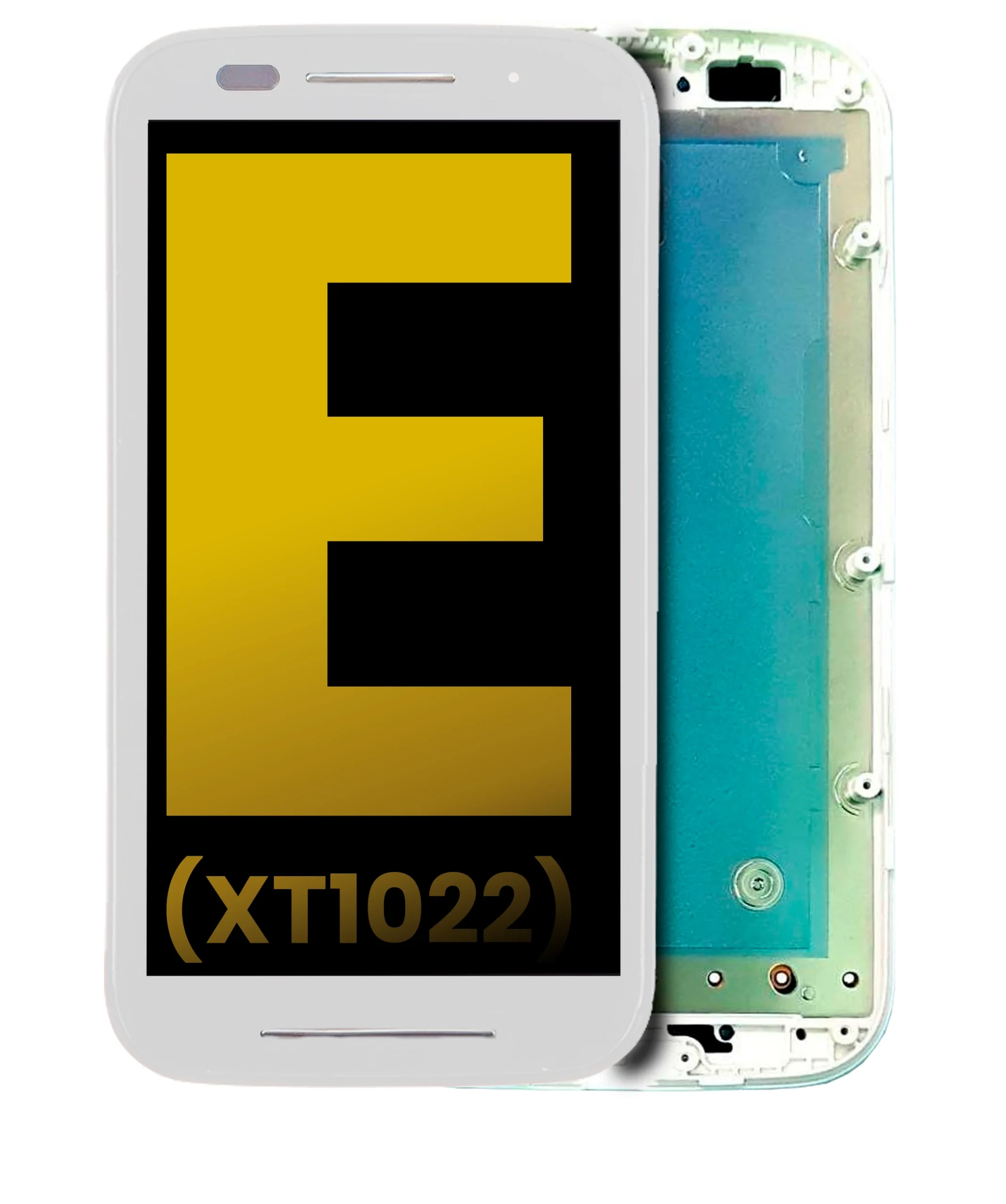 LCD Assembly With Frame For Motorola Moto E (XT1022 / 2014) (White)