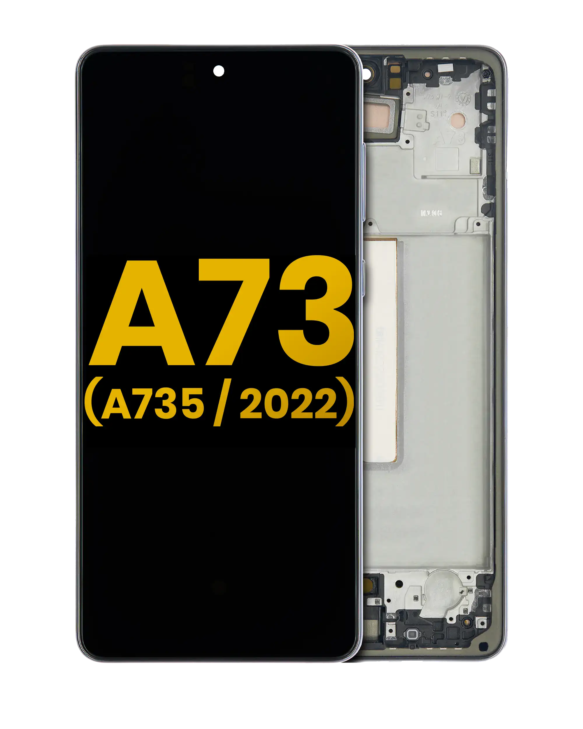 OLED Assembly With Frame For Samsung Galaxy A73 (A735 / 2022) (Gray)