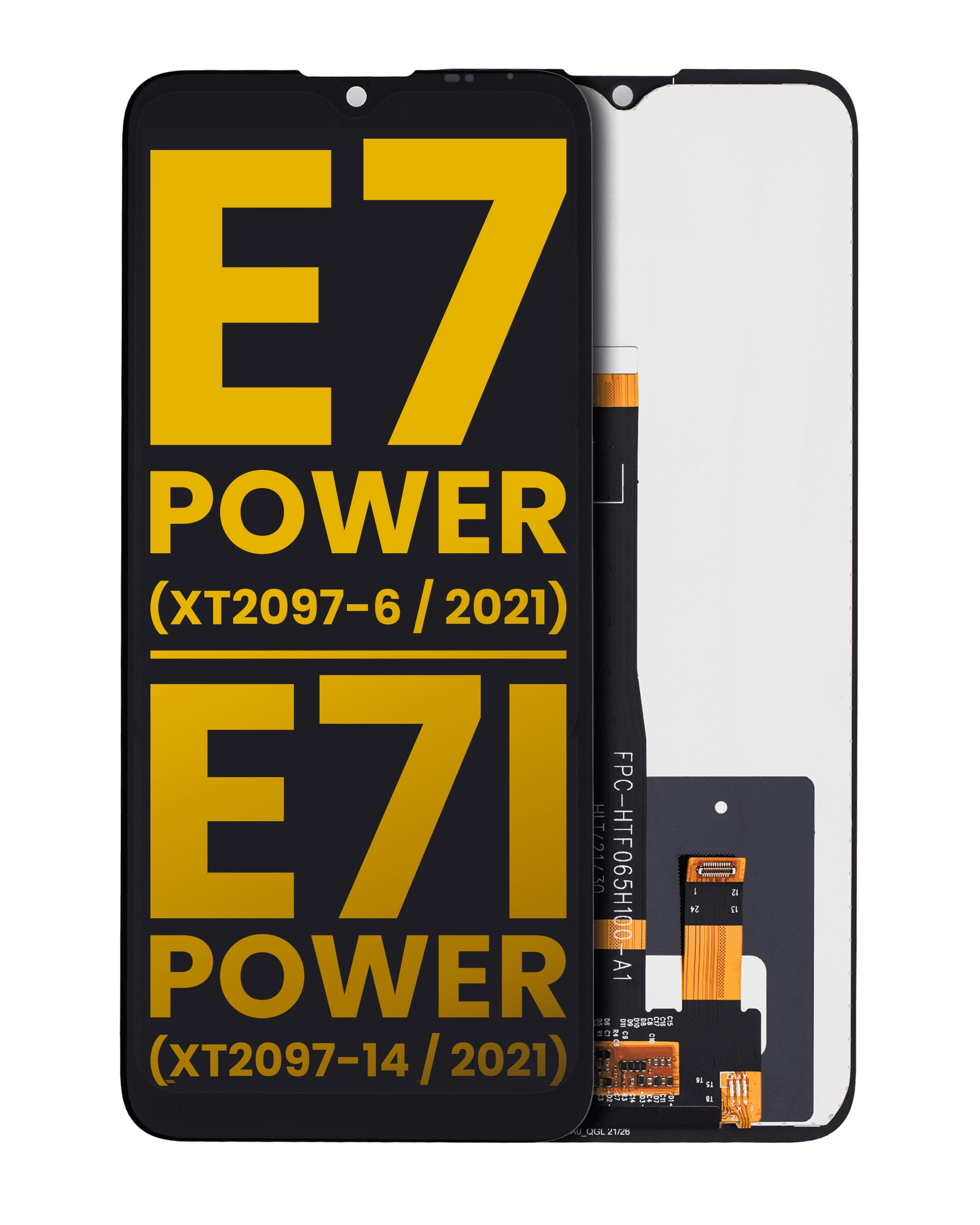 LCD Assembly Without Frame For Motorola Moto E7 Power (XT2097-6 / 2021) (Black)
