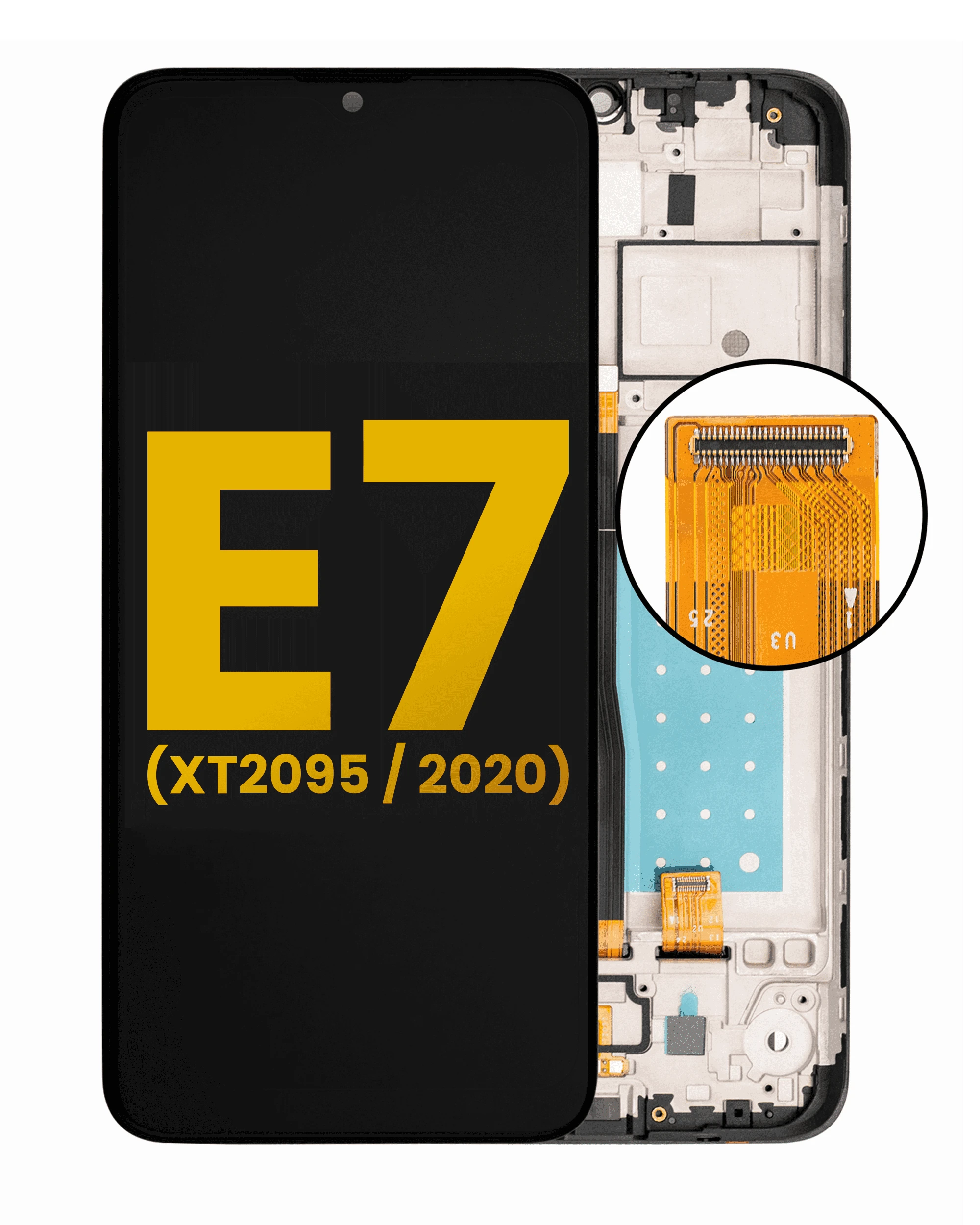 LCD Assembly With Frame For Motorola Moto E7 (XT2095 / 2020)