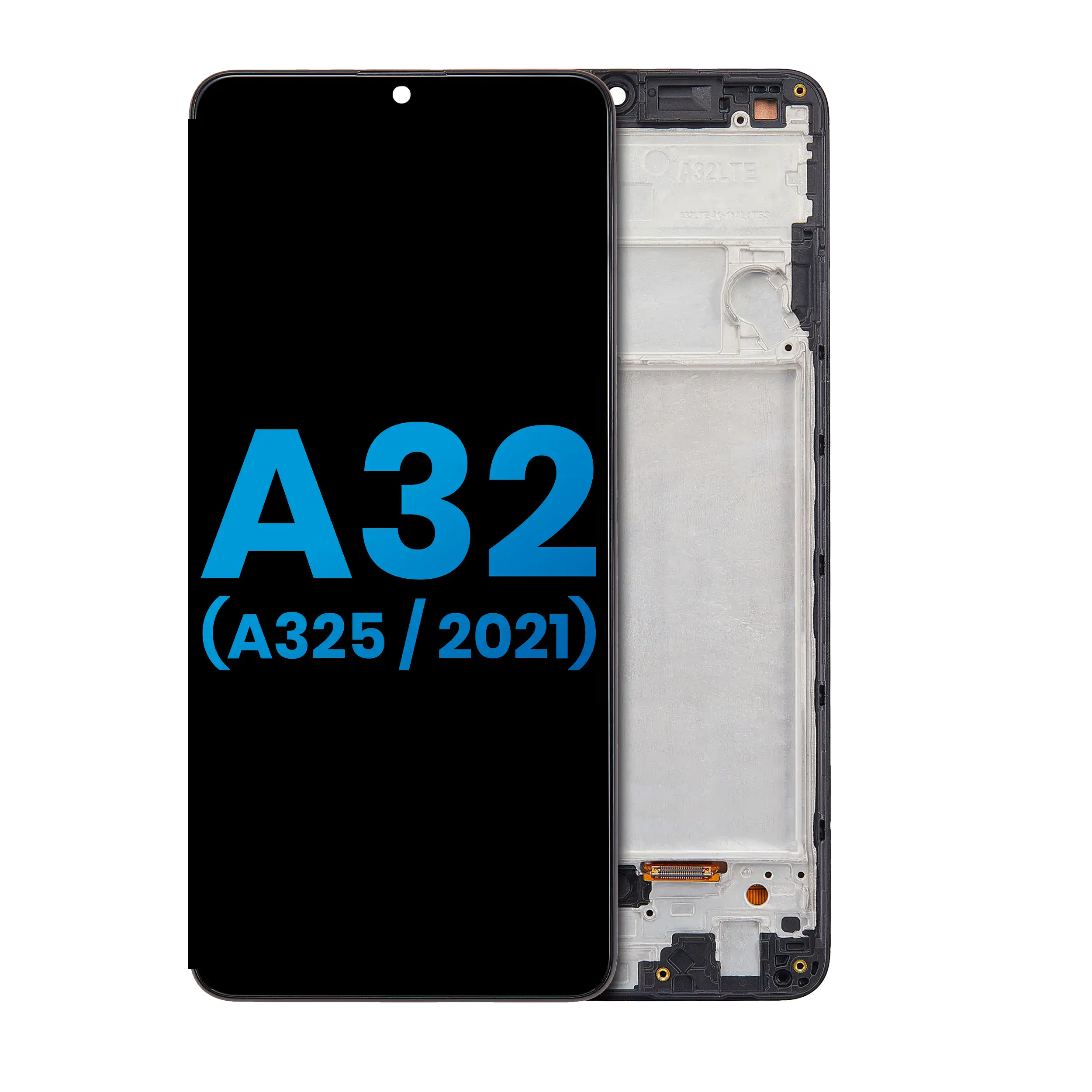 LCD Assembly With Frame (Without Finger Print Sensor) For Samsung Galaxy A32 4G (A325 / 2021) (Awesome Black)