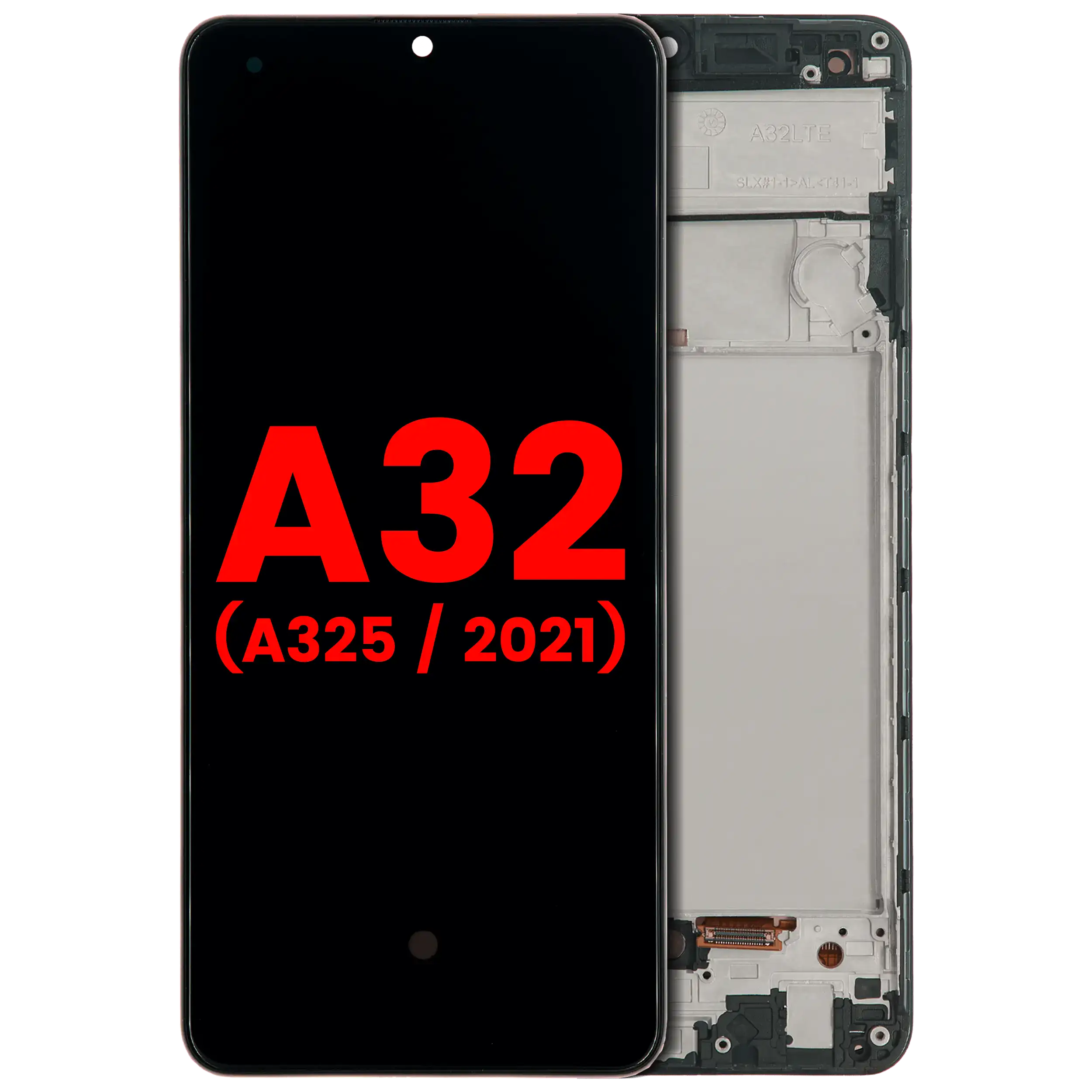 OLED Assembly With Frame For Samsung Galaxy A32 4G (A325 / 2021) (Awesome Black)