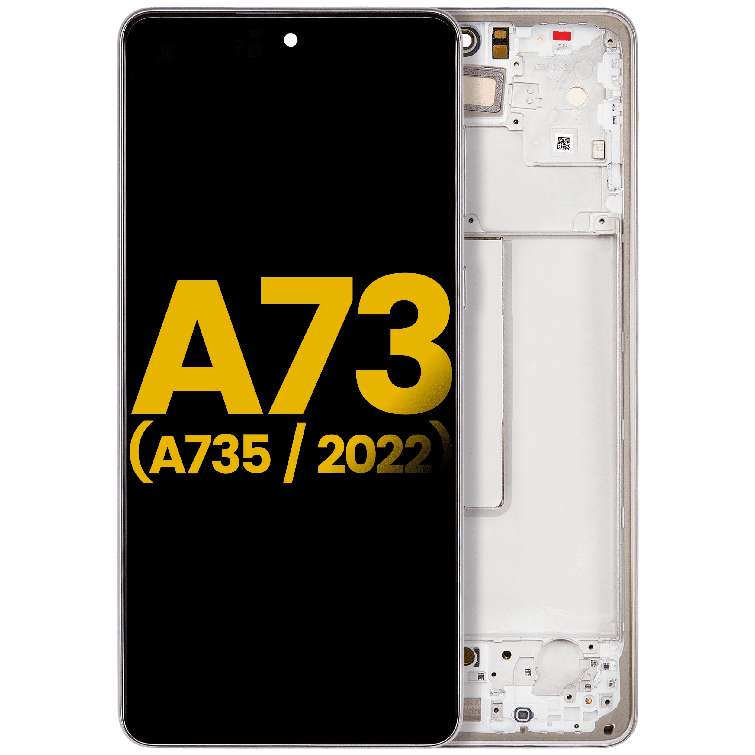 OLED Assembly With Frame For Samsung Galaxy A73 (A735 / 2022) (White)