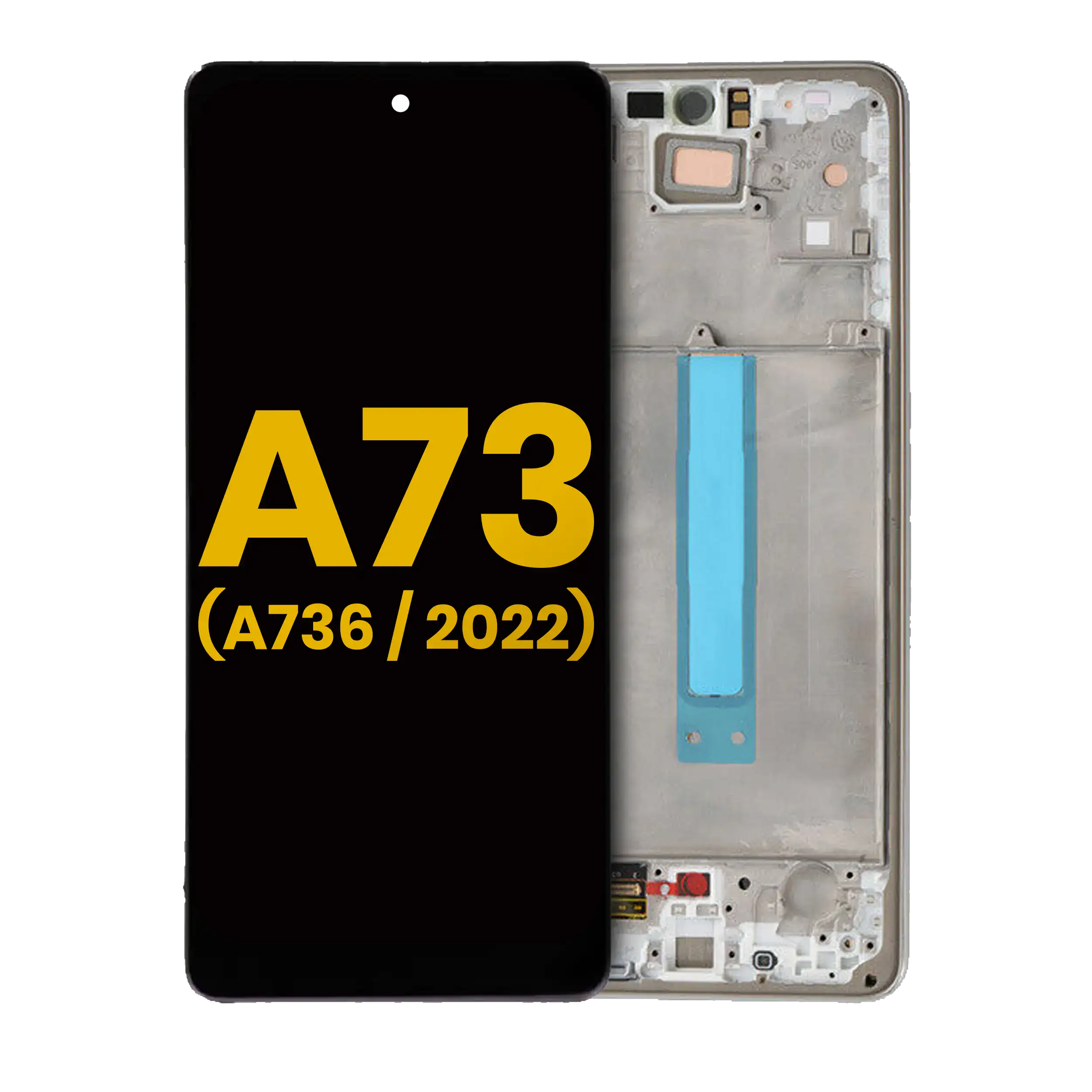 OLED Assembly With Frame For Samsung Galaxy A73 5G (A736 / 2022) (White)