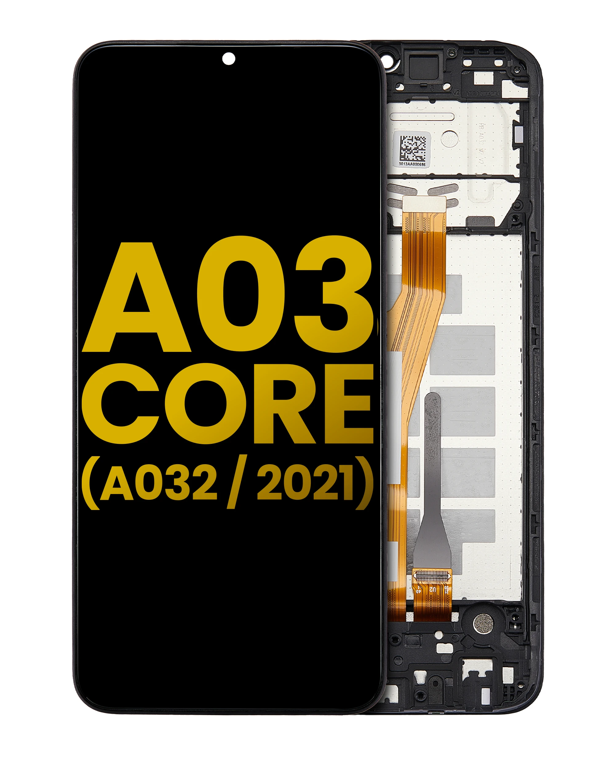 LCD Assembly With Frame For Samsung Galaxy A03 Core (A032 / 2021) (Black)