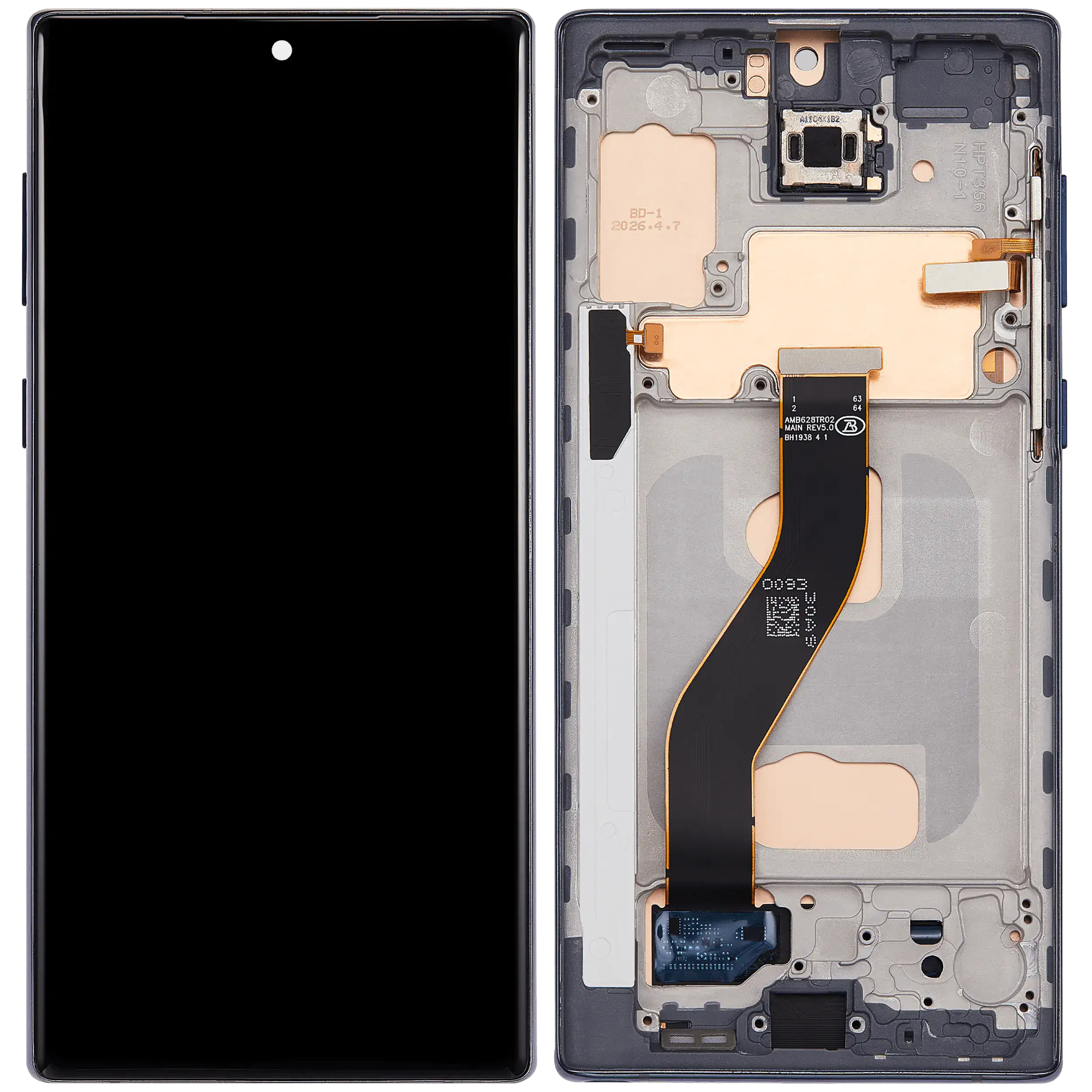 LCD Assembly With Frame (Without FingerPrint Sensor) For Samsung Galaxy Note 10 (US & International) (Aura Black)