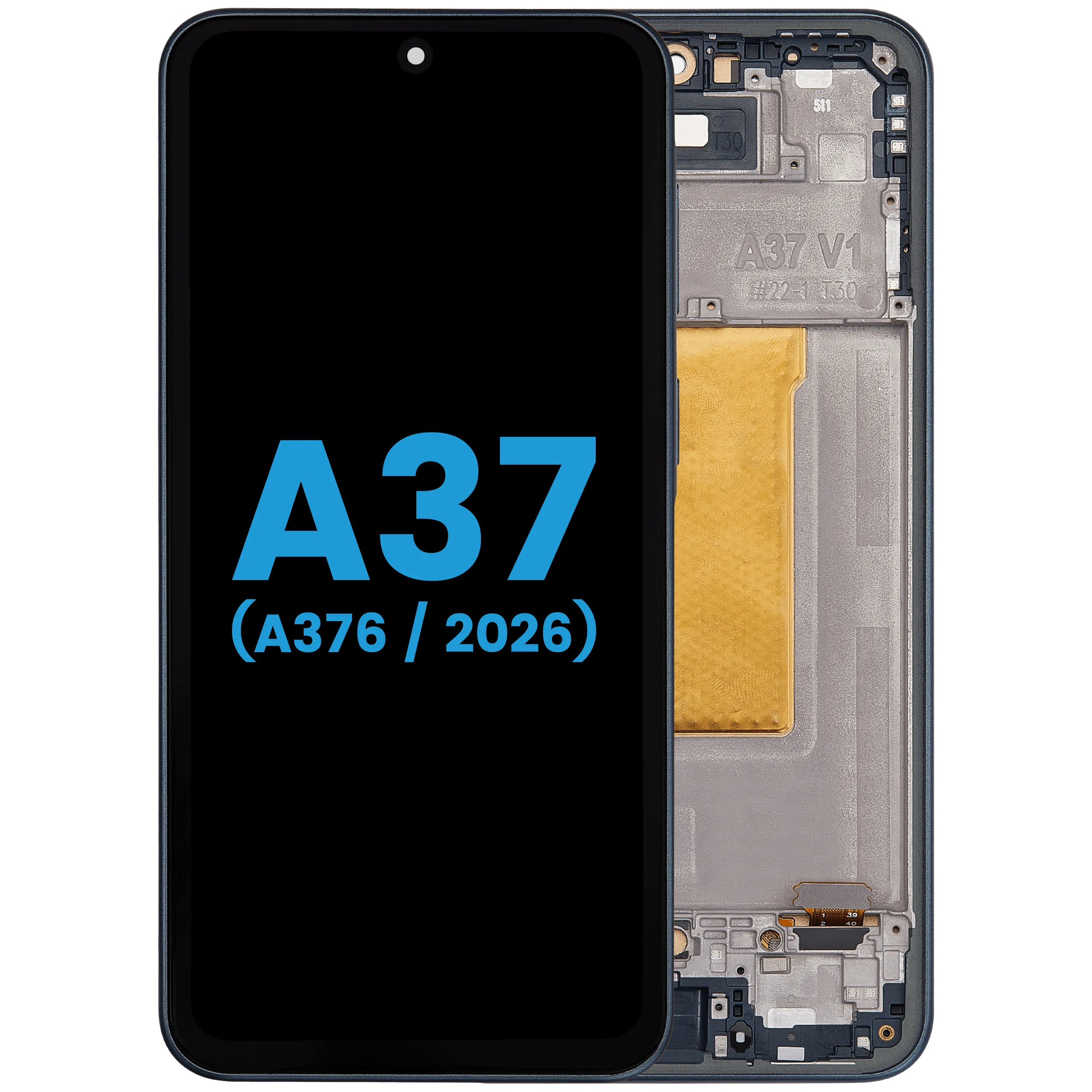 LCD Assembly With Frame For Samsung Galaxy A37 5G (A376 / 2026) (Charkoal)
