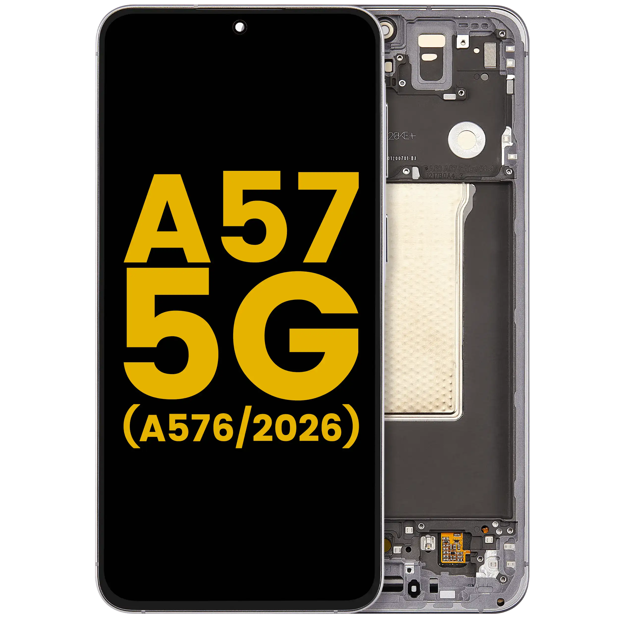OLED Assembly With Frame For Samsung Galaxy A57 5G (A576 / 2026) (Gray)